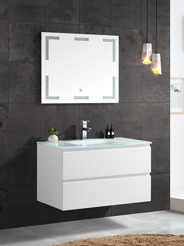 80cm weißes Wand-Badezimmer-Schrank-Set, Einzelschüssel