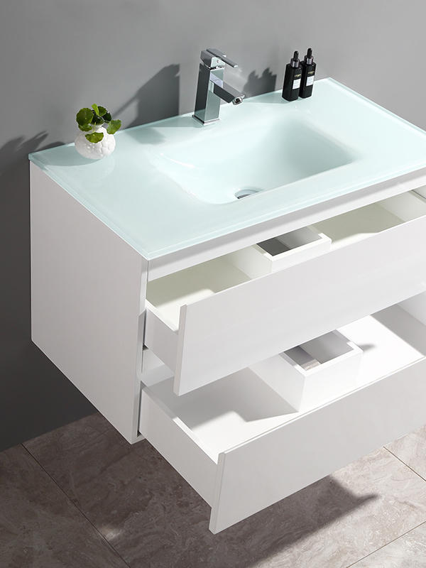 80cm weißes Wand-Badezimmer-Schrank-Set, Einzelschüssel