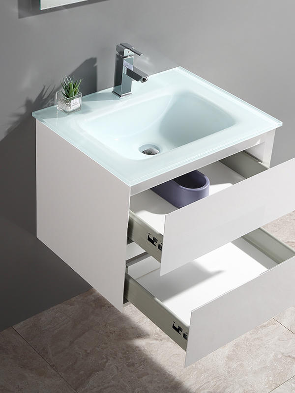 60cm weißes kleines wandhängendes Badezimmerschrank-Set