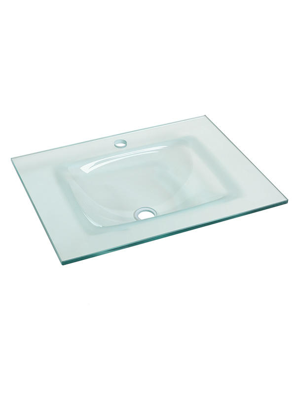 61cm transparentes Glas-Aufsatzbecken Waschbecken im Badezimmer